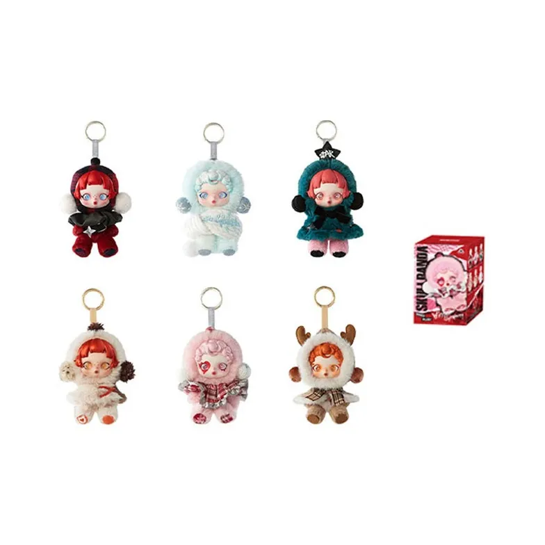 POP MART Коллаборация Skullpanda Winter Day Movement Коллекция Слепые Коробки Один Mystery Коробка Целая Коробка 6 шт