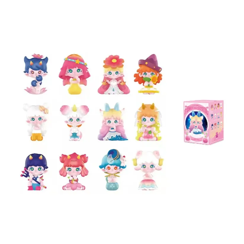 POP MART ZOE Flower Language Constellation Collection Слепые коробки Один Mystery Коробка Целая коробка 12 шт