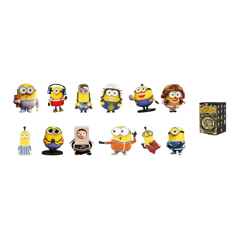 POP MART Minions Big Eye Cute 2 Collection Minions Blind Box Single Mystery Box Box Full Box 12 Pack POP MART Миньоны Big Eye Cute 2 Collection Миньоны Blind Box Single Mystery Box Коробка Полная коробка 12 шт