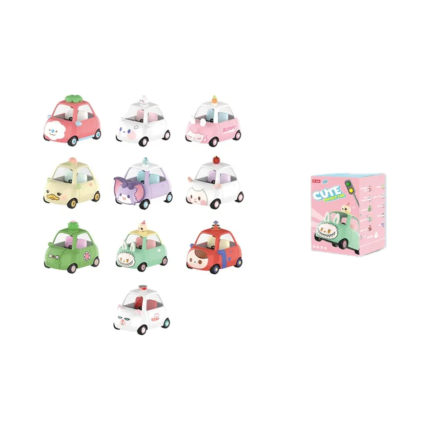 POP MART Pop Mart IP POPCAR Cute Private Car Коллекция Слепые коробки 10 For A Один Blind Коробка Целая коробка