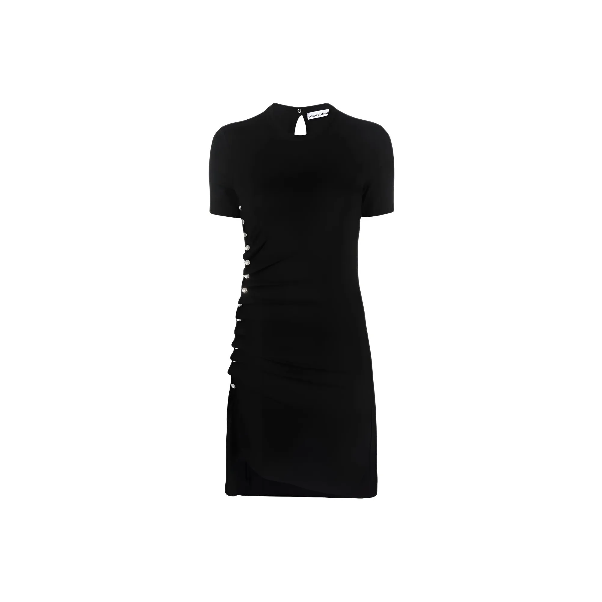 Rabanne Rivet embellished Asymmetric Dress