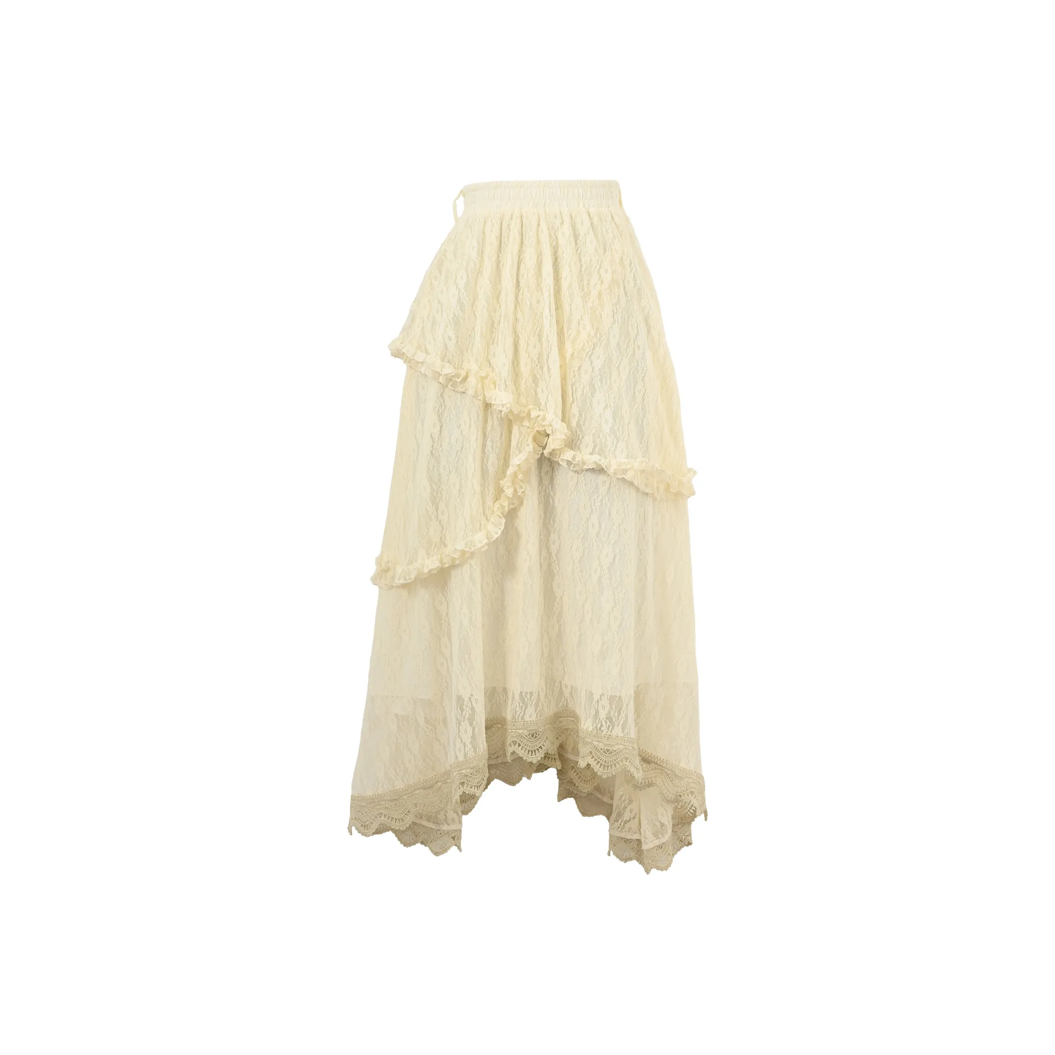 Snbl Бежево-абрикосовый Женские Повседневные Длинные Юбки