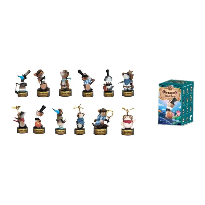 POP MART Steam Punk Animal Collection Blind Box Products Single Mystery Box/Full Box 12 Pcs