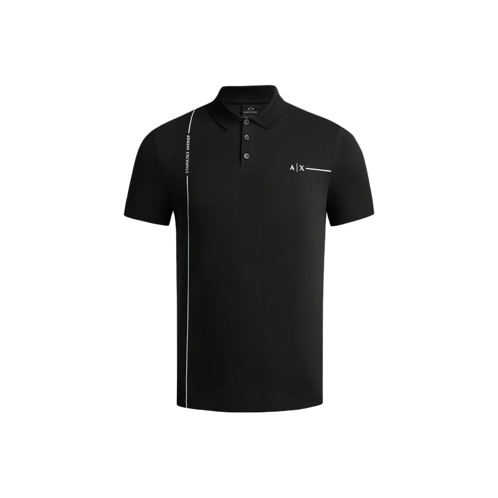 ARMANI EXCHANGE SS23 Polo Shirts Men Black
