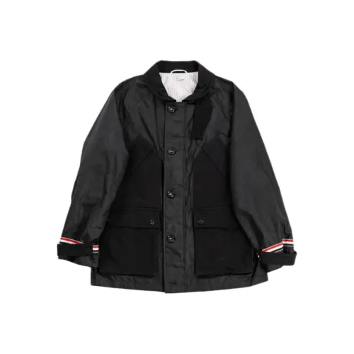 THOM BROWNE Черная мужская куртка
