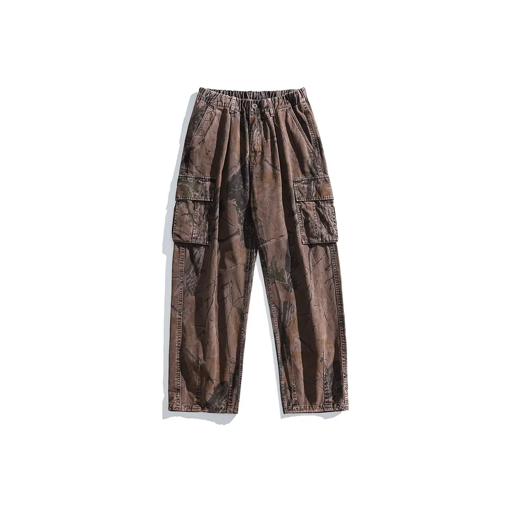 Mowlow Веточный камуфляж фиолетовый унисекс брюки карго