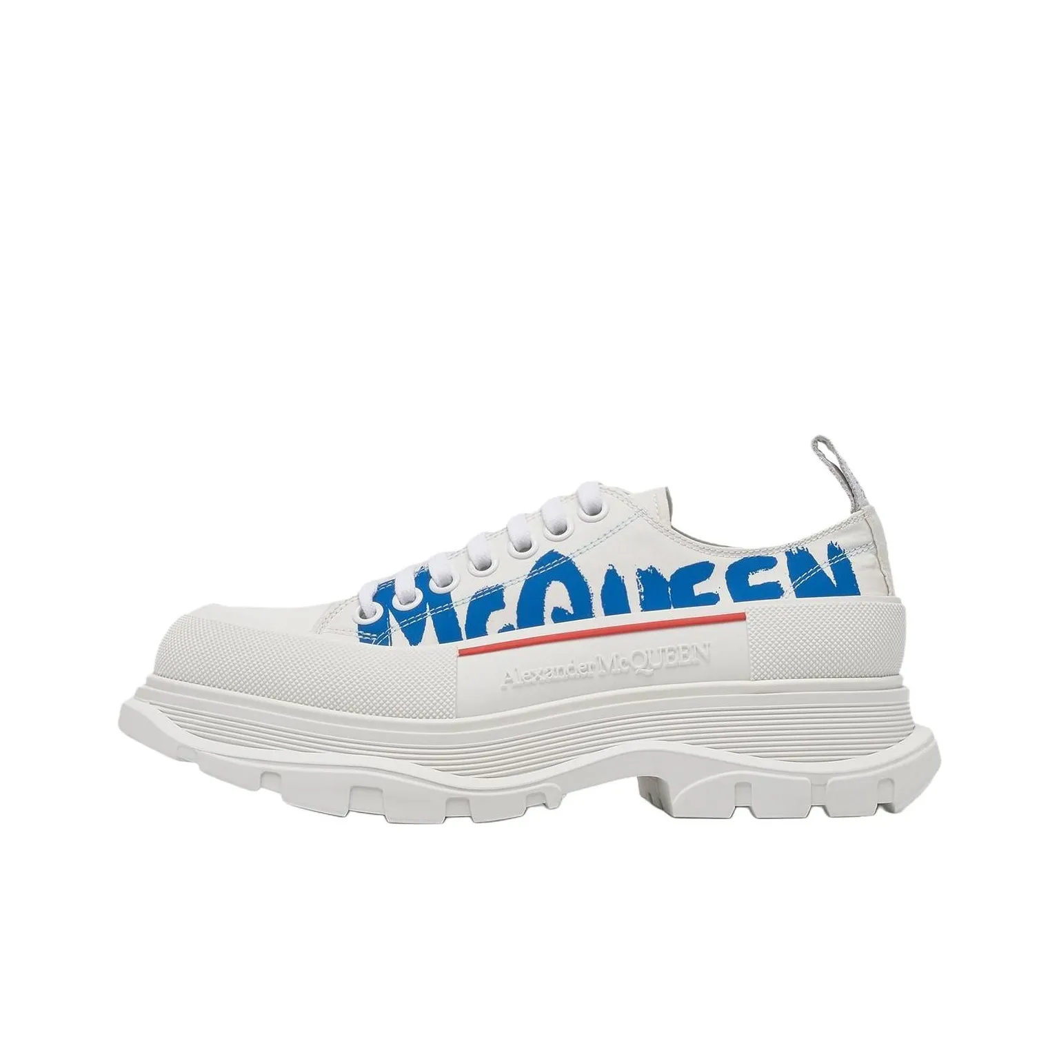 Alexander McQueen Tread Slick Sneakers 'White Blue'