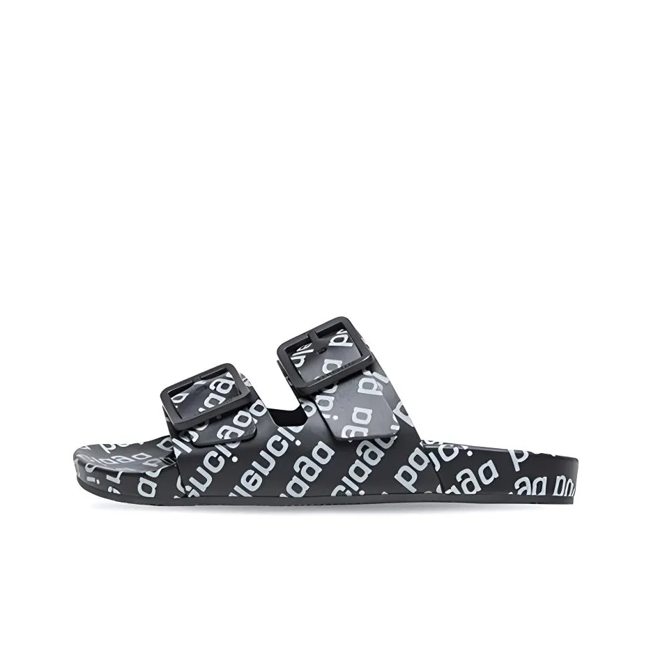 Balenciaga Logo-print Mallorca Flat Sandals