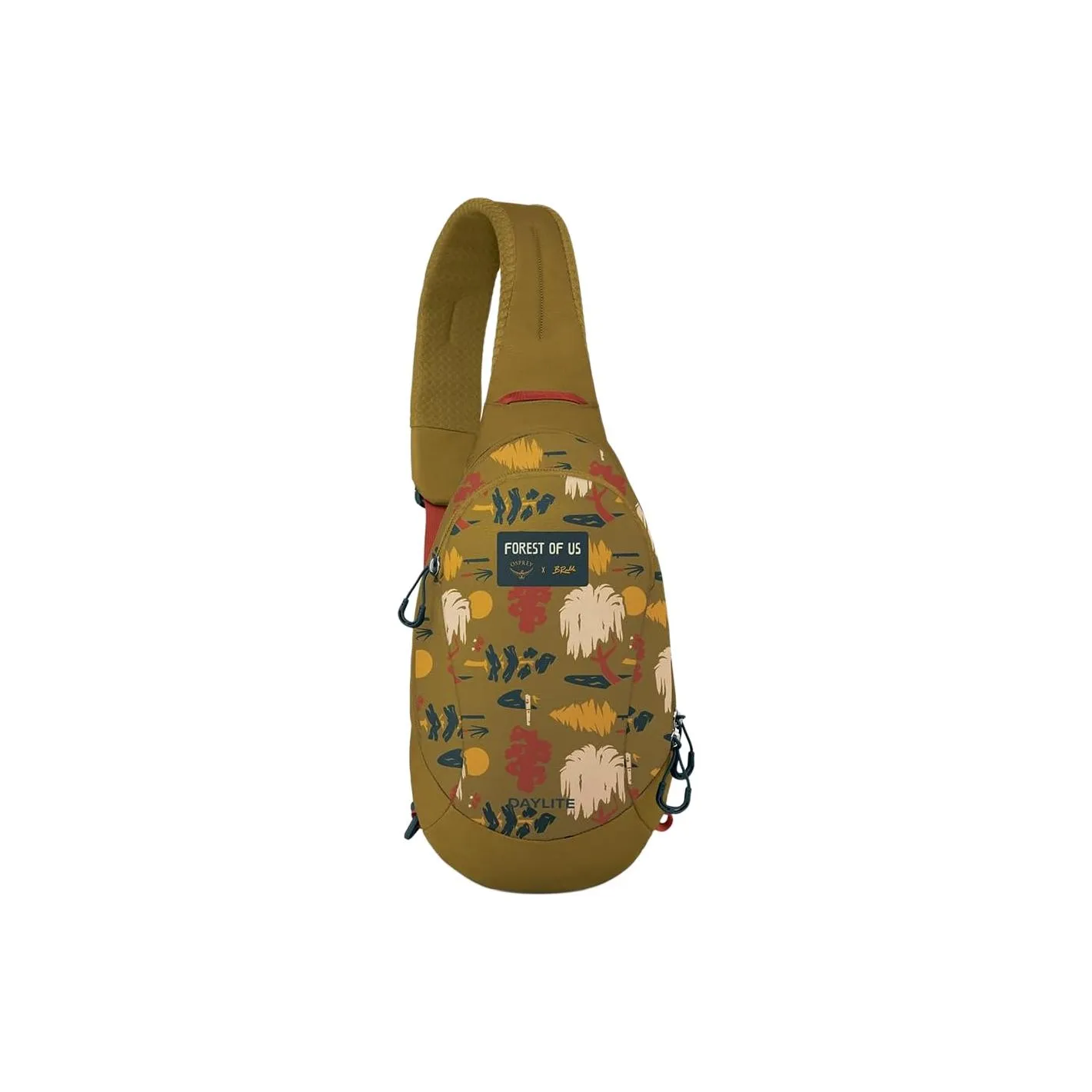 OSPREY 5L/6L Sling Bag Crossbody Bag Outdoor Bag Polyester Forest Print Unisex