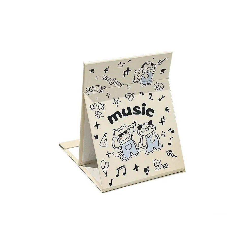 Shining Bear Сверкающий Маленький Зеркало для макияжа Эксклюзив для женщин Настольный стенд для дома Портативный