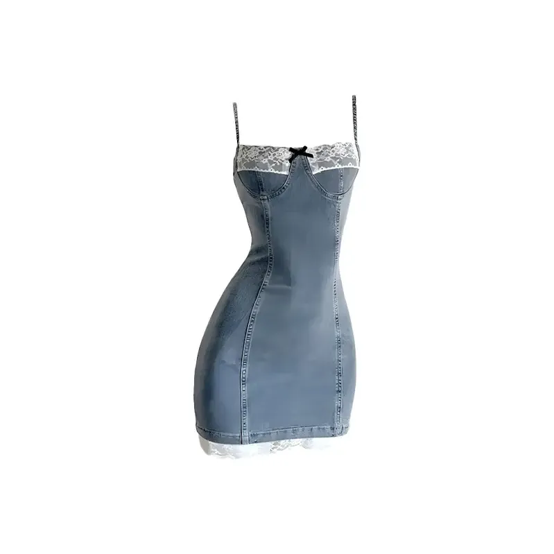 SNZX Кружево Покрытие Платье Женские Слиплатья