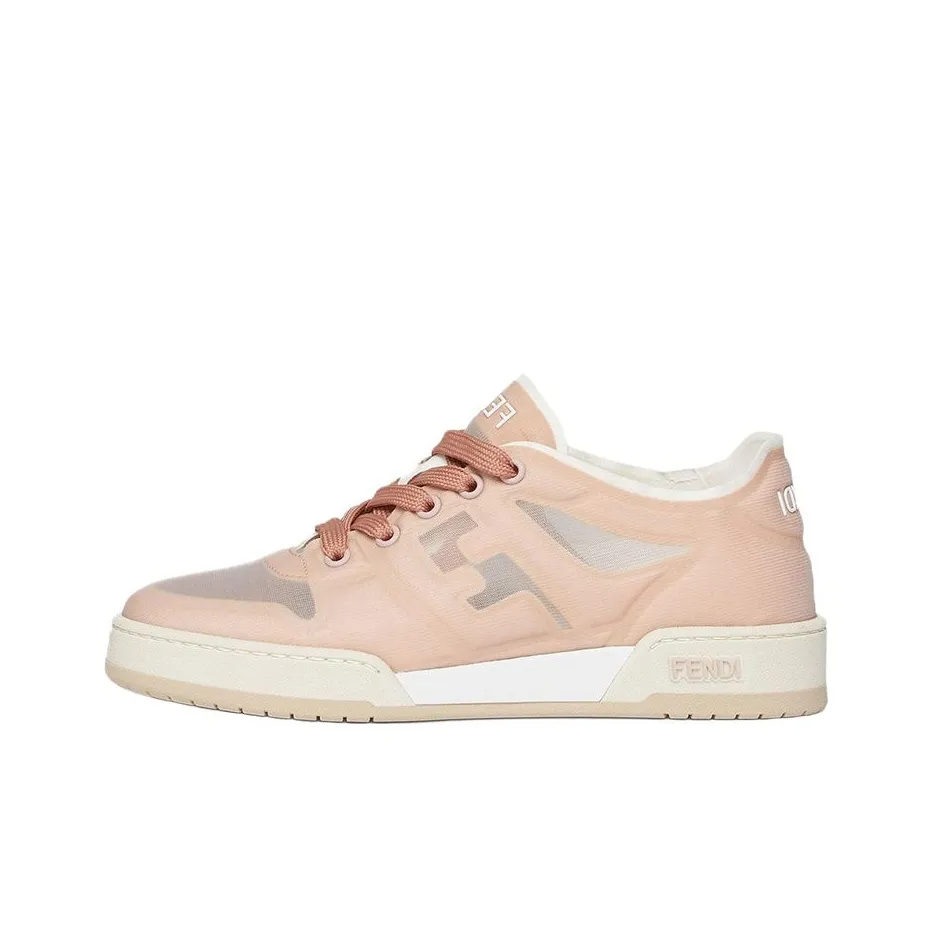 FENDI Match Low Топ Стильные Скейтбординги Женские Розовый