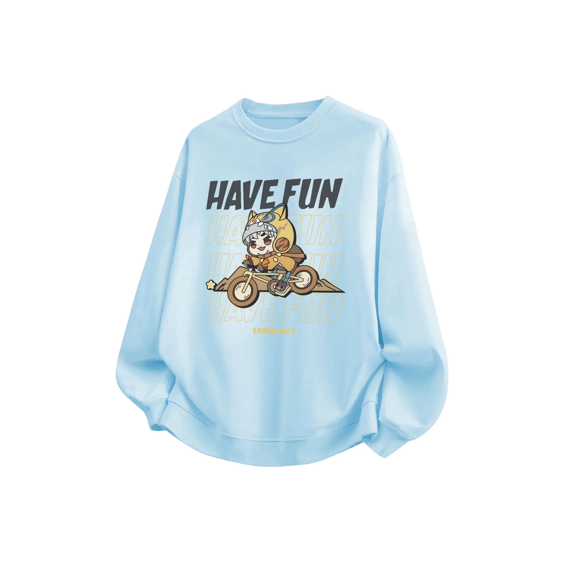 Honor of Kings Свитшот с круглым воротником Luban № 7 Унисекс