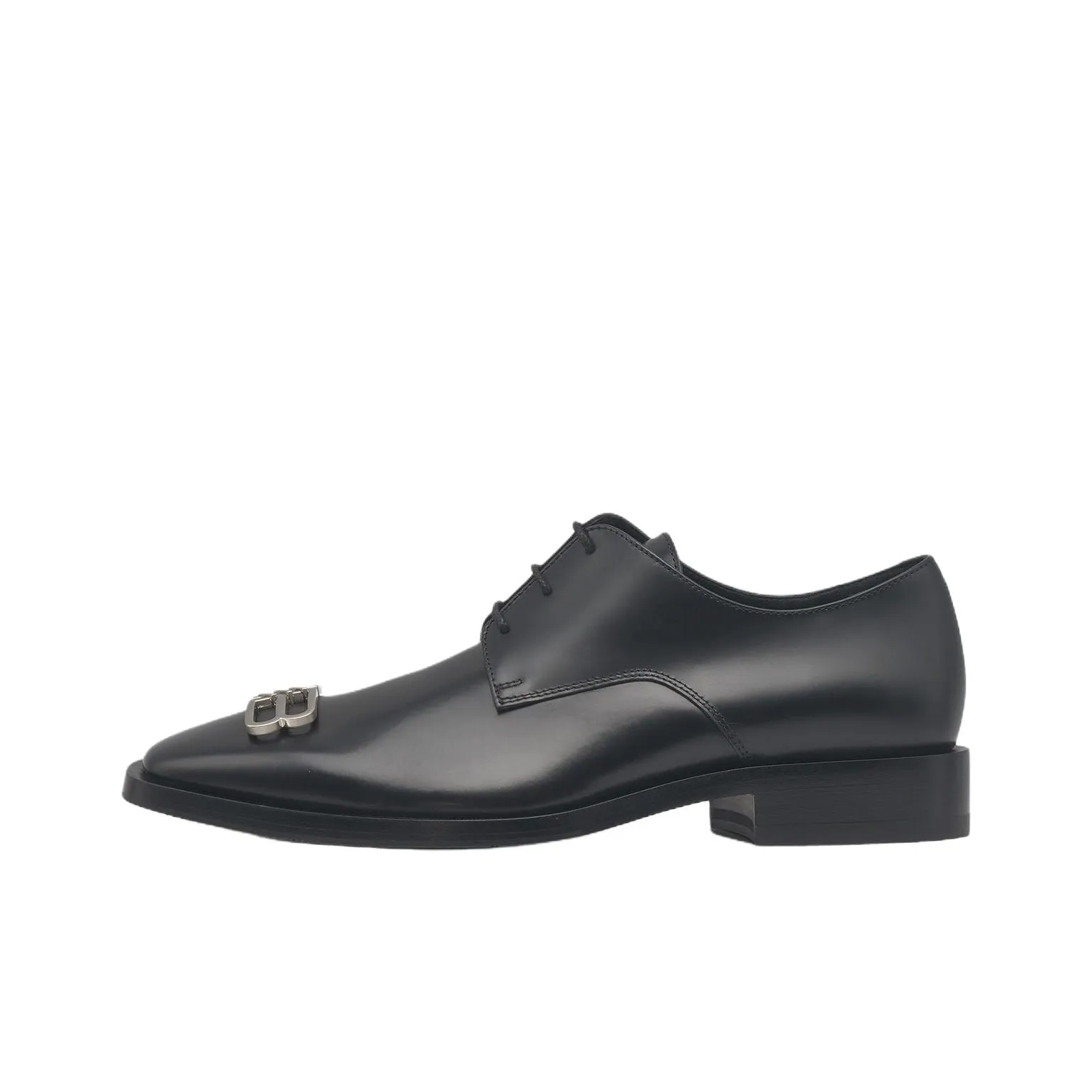 Balenciaga Rim Derby Leather Shoes 'Black'