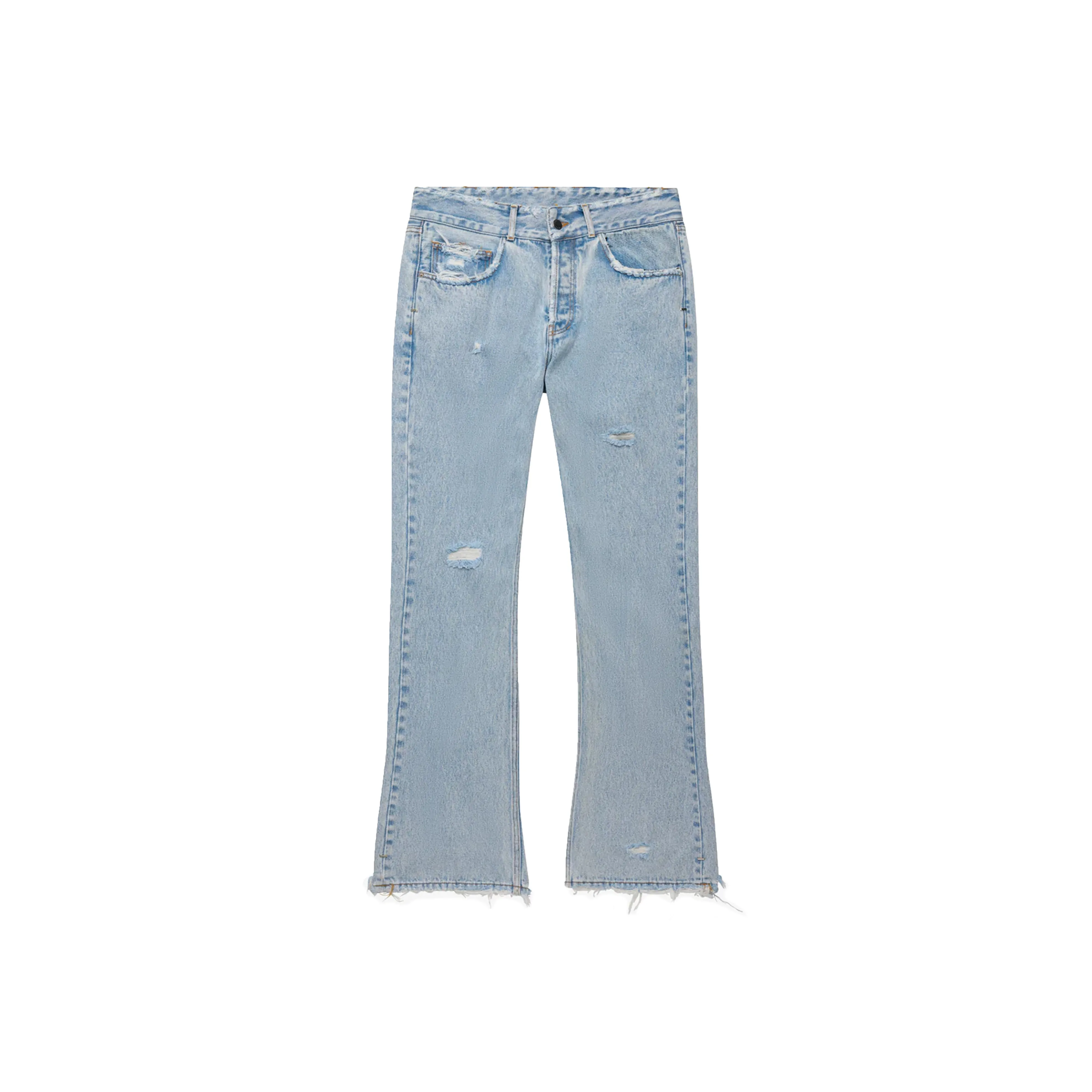 Askyurself Промытый синий Унисекс Джинсы