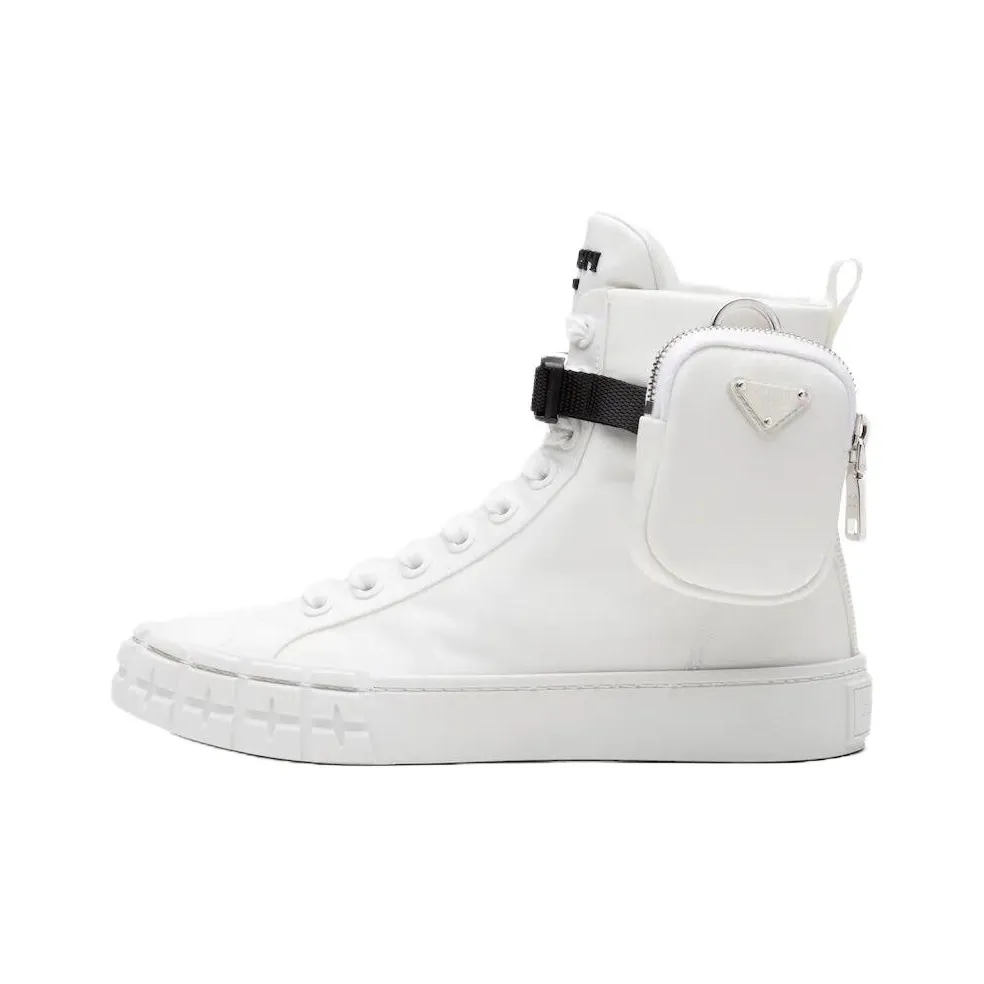 PRADA Wheel Re Nylon Hight Sneakers 'Off White' Women's