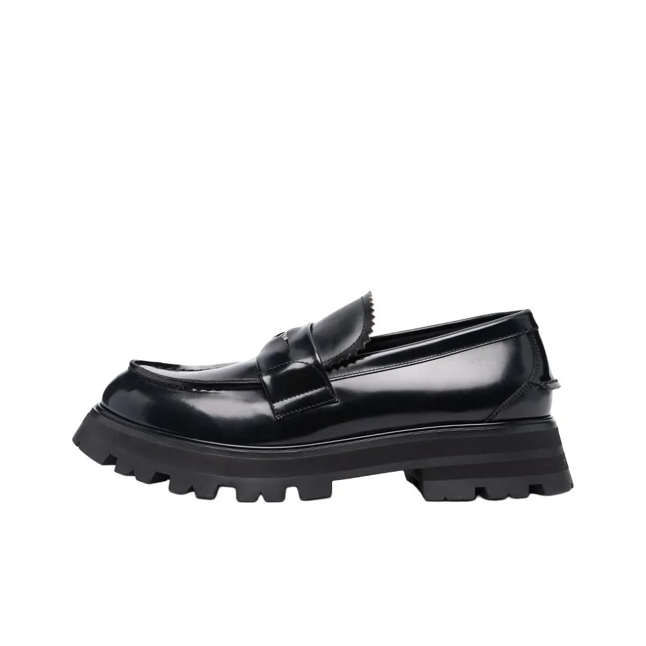 Alexander McQueen Ridged Slip-On Loafers