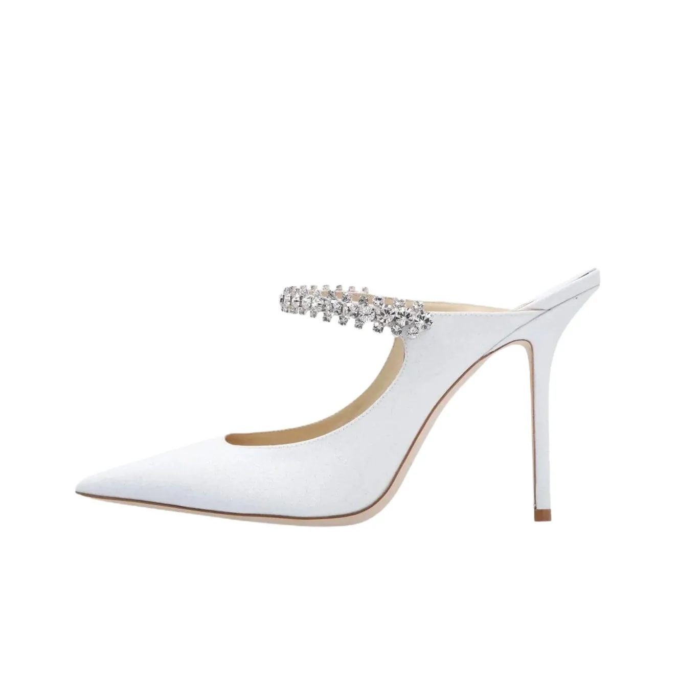 Jimmy Choo Bing Abrasion Resistant Closed Toe Slippers Women's White