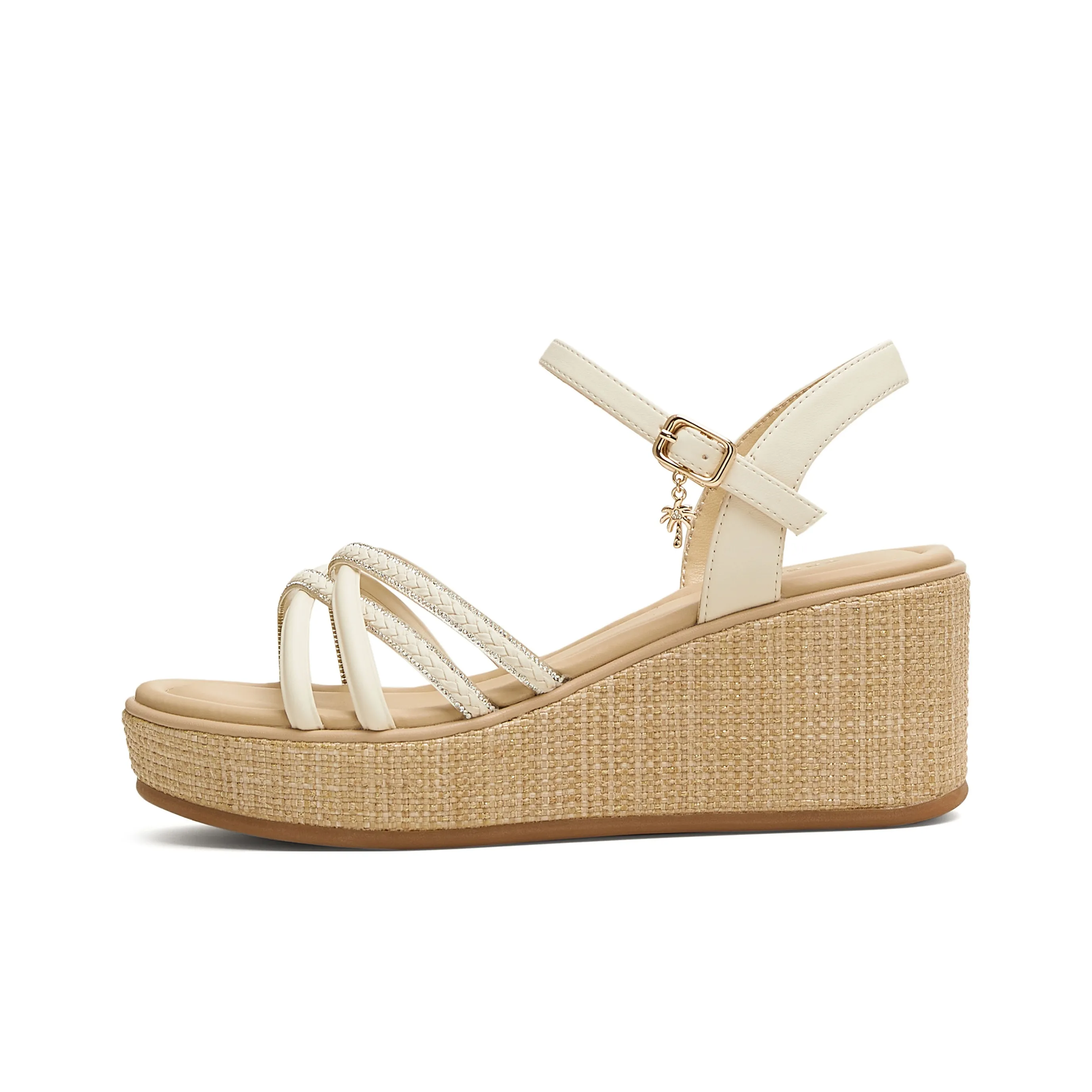 teenmix Ткани вязаные Кокосовый зеленый Grove Коллекция One Ремень Сандалии 7cm Женские