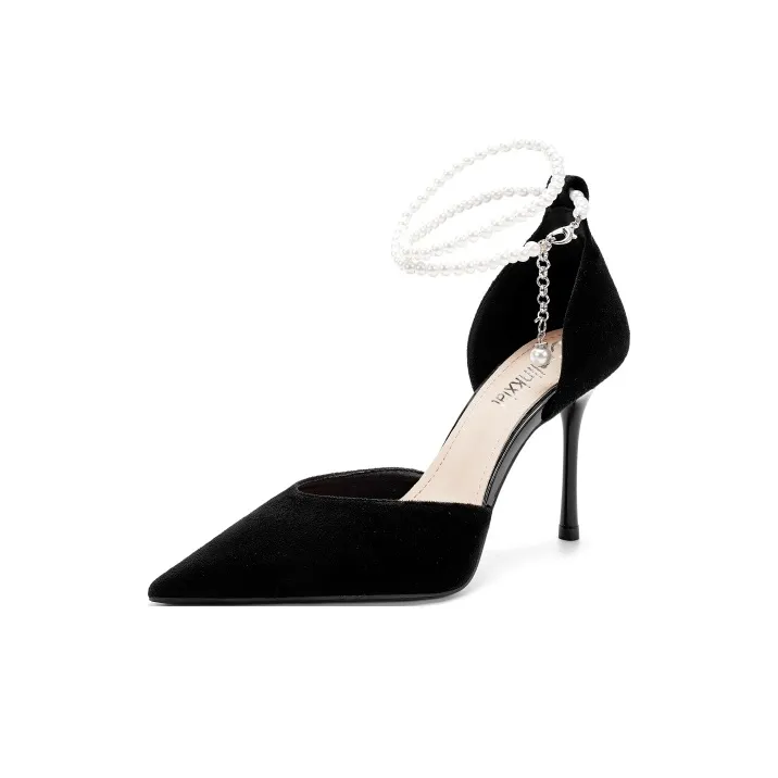 Crelinkxlat Узкий каблук Высокие каблуки Женские Черный