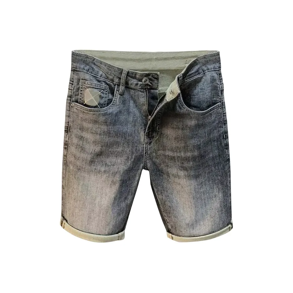GEOGRE ALEX Серые Мужские Джинсовые Шорты