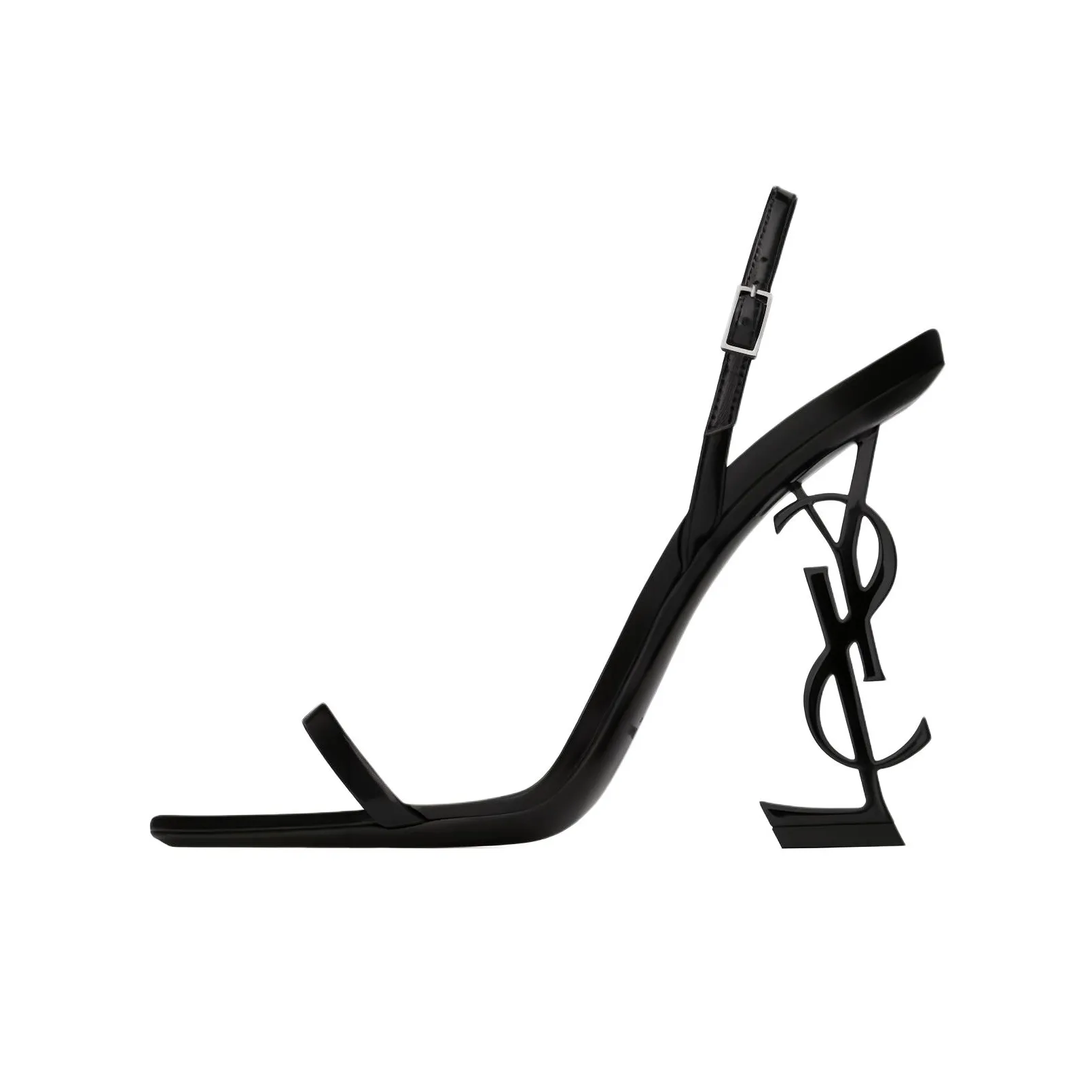 SAINT LAURENT Opyum Logo Plaque Sandals Women's