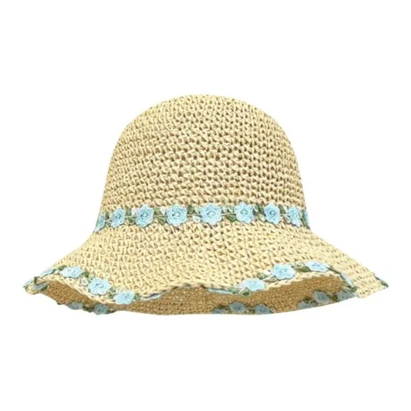 Ai Jiawei Соломенная плетеная панама унисекс