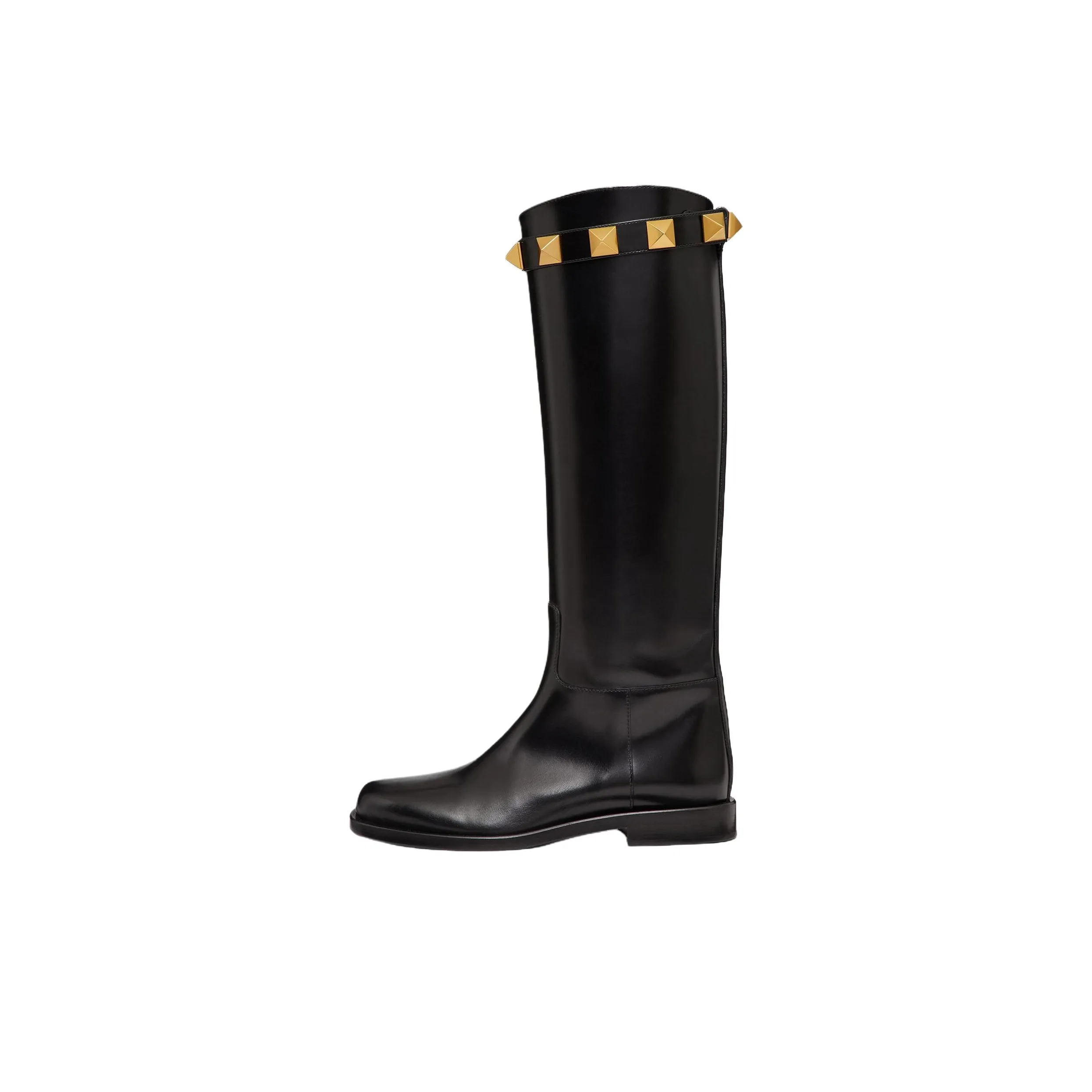Valentino Garavani Roman Stud Round Toe Boots