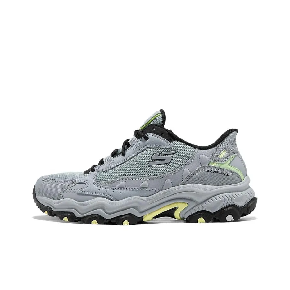 Skechers Устойчивая к истиранию Обувь для альпинизма с низким верхом Женская Серого цвета
