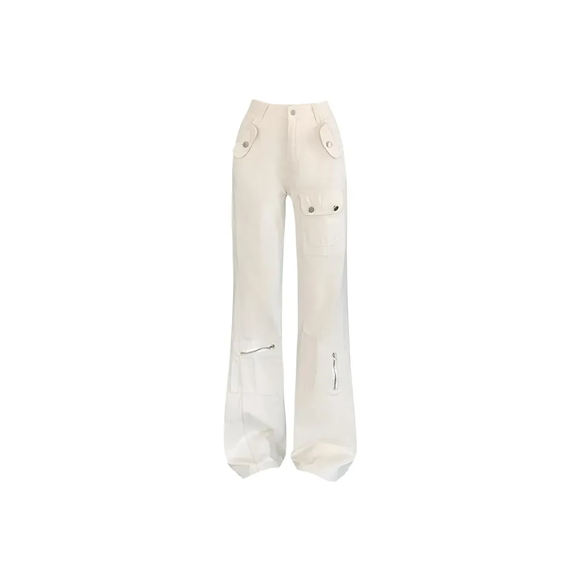 COHX Белые Женские Повседневные Брюки