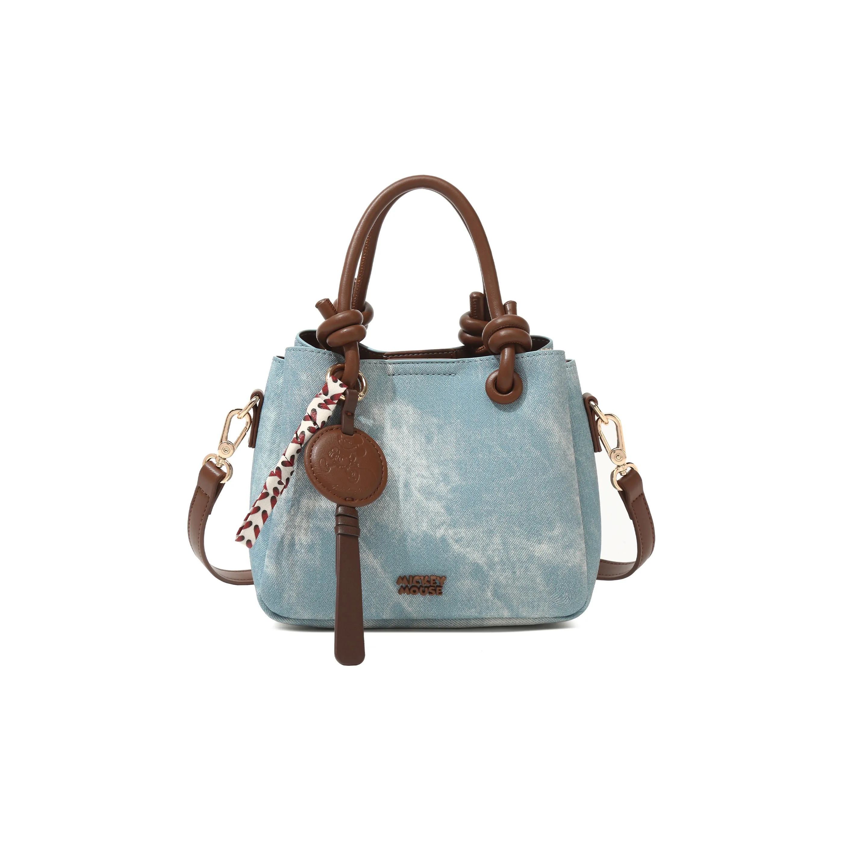 Disney Mickey Series ПУ (полиуретан) Сумка Стандартная Женская Джинсовый Синий Бежевый Абрикос Белый