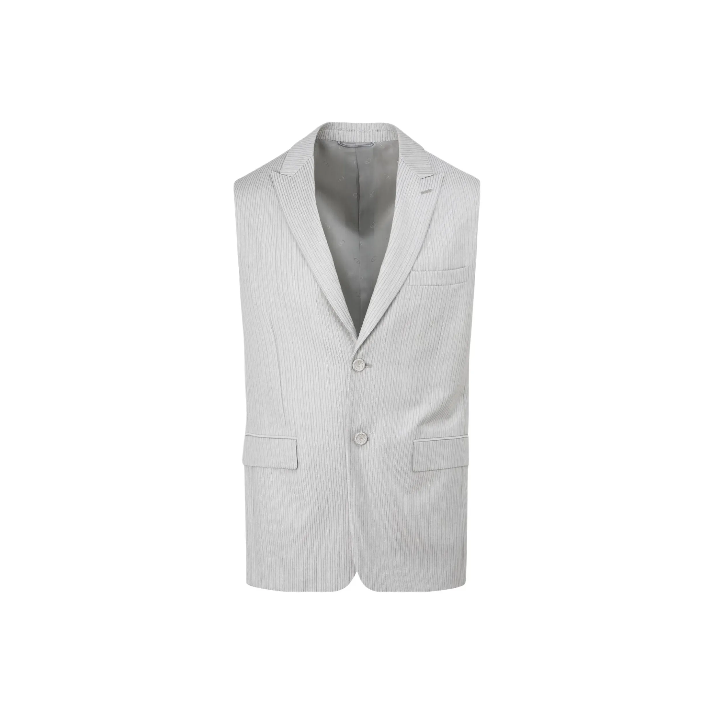 DIOR Homme Striped Sleeveless Jacket