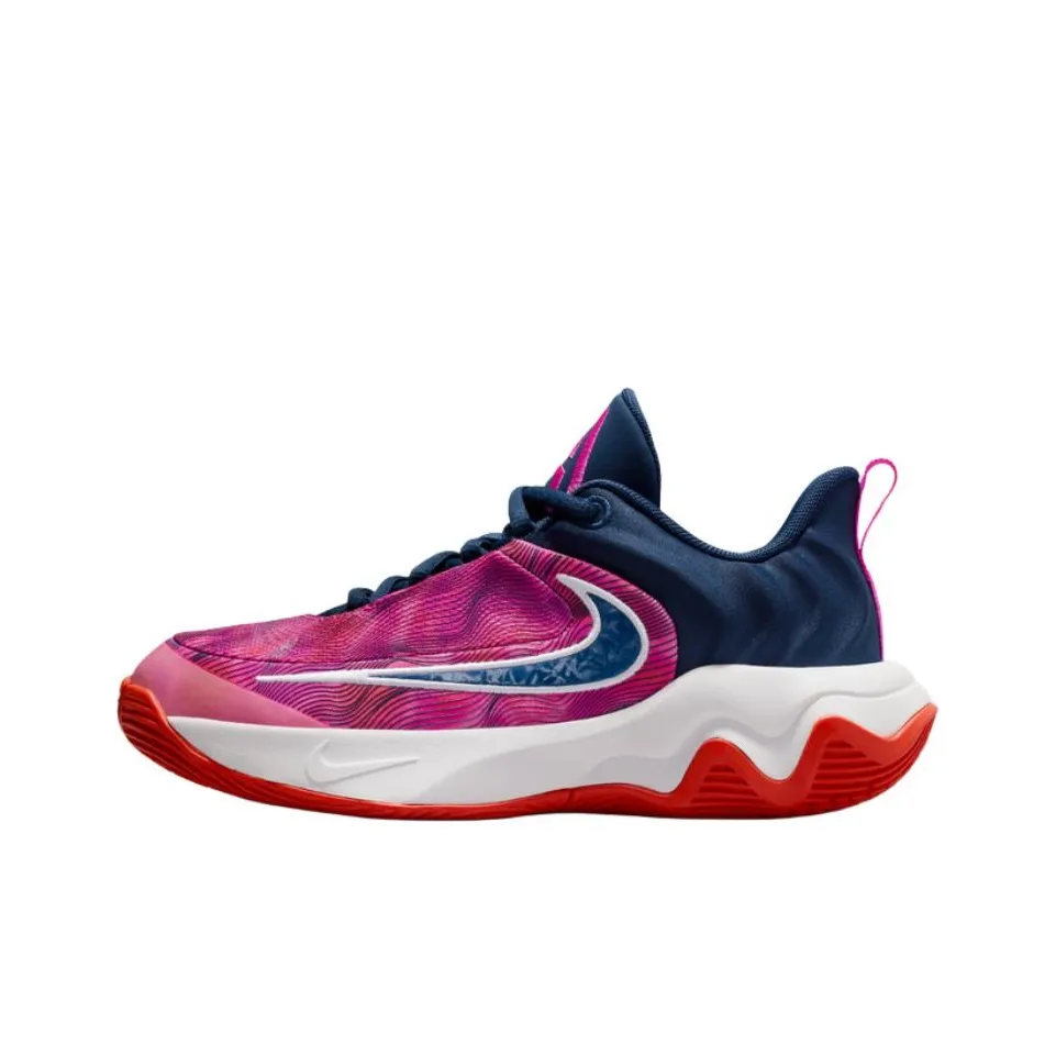 Nike Giannis Immortality 4 Устойчивый к истиранию Дышащий Поддерживающий Низкий Топ Детские Баскетбольные Кроссовки Розовые Подростковые