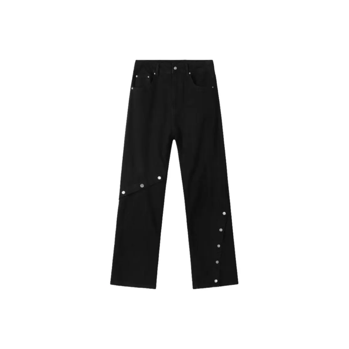 TESTUNG Черные Унисекс Джинсы