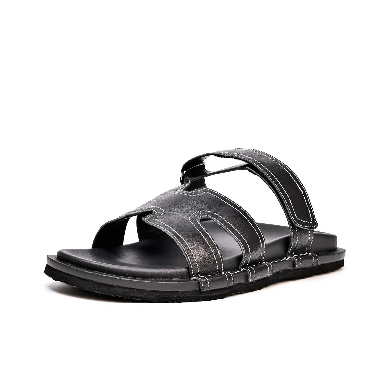 Brounvanm Резина Пена Подошва Устойчивая к Износу Слипоны Мужские Черные