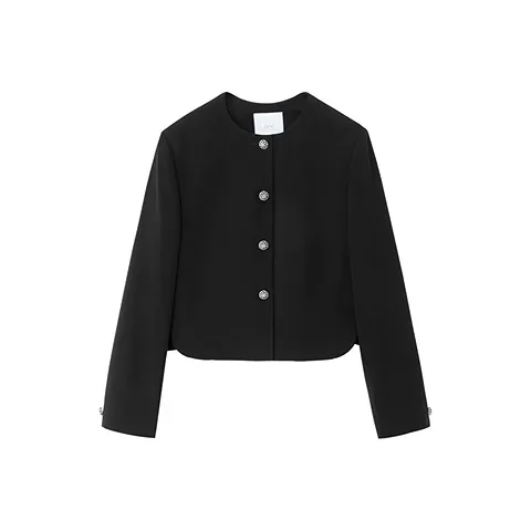 OVV Хепберн-черный Женское короткое пальто