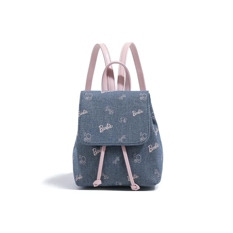 Barbie Синтетическая кожа Рюкзак Женские Синий Розовый Синий Коричневый