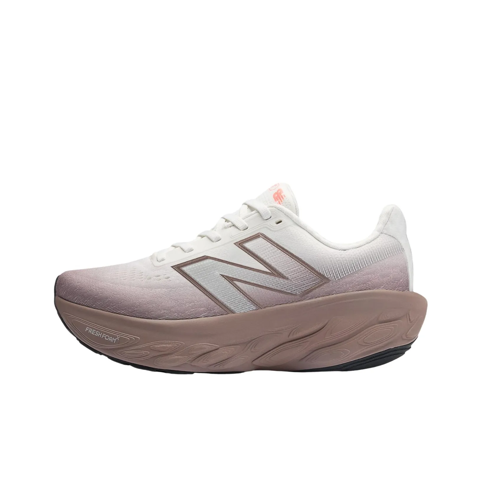 New Balance NB Fresh Foam X 1080v14 Устойчивый к истиранию Дышащий Низкий Топ Повседневные Беговые кроссовки Женские Серый Белый
