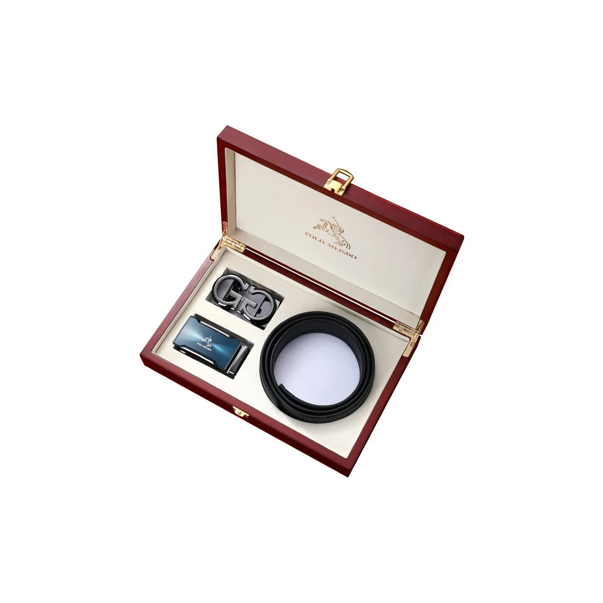 POLOMEISDO Телячья кожа Премиум Автоматическая застежка Ремень Мужской 3,5CM