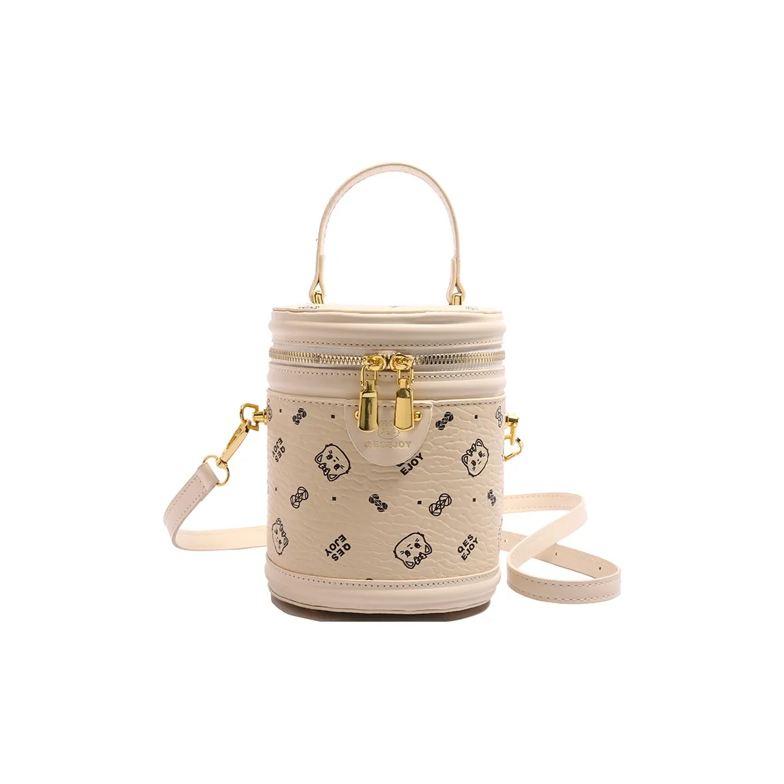 TOUTSEUL YOLO ПУ (полиуретан) Сумка-ведро Сумка через плечо Сумка Обычная Женская Белая Черная Коричневая Розовая