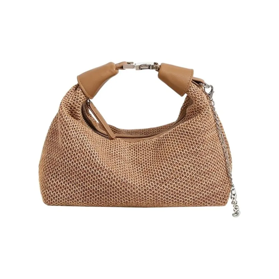 PAYOT Сумка через плечо из соломенной плетени с синтетической кожей обычная женская многоцветная