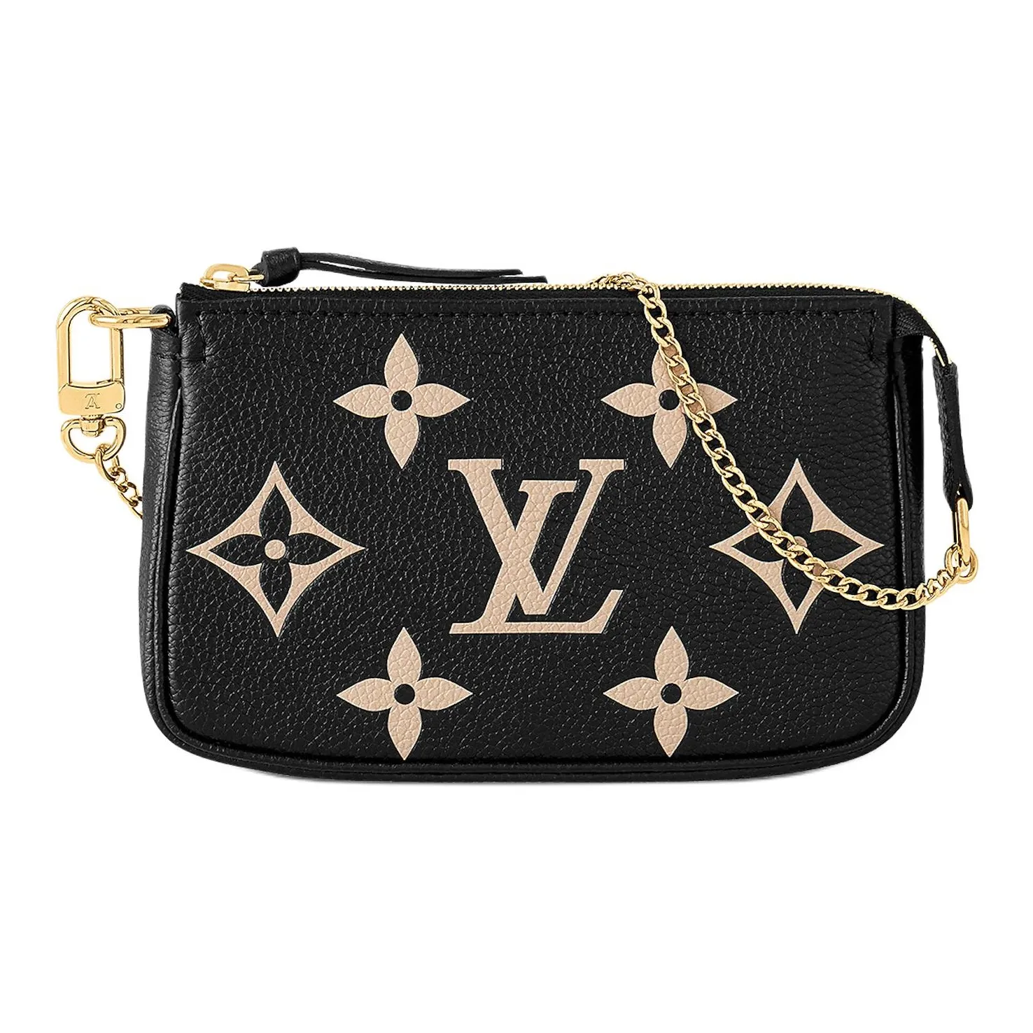 LOUIS VUITTON Pochette Mini Accessoires Black/Beige