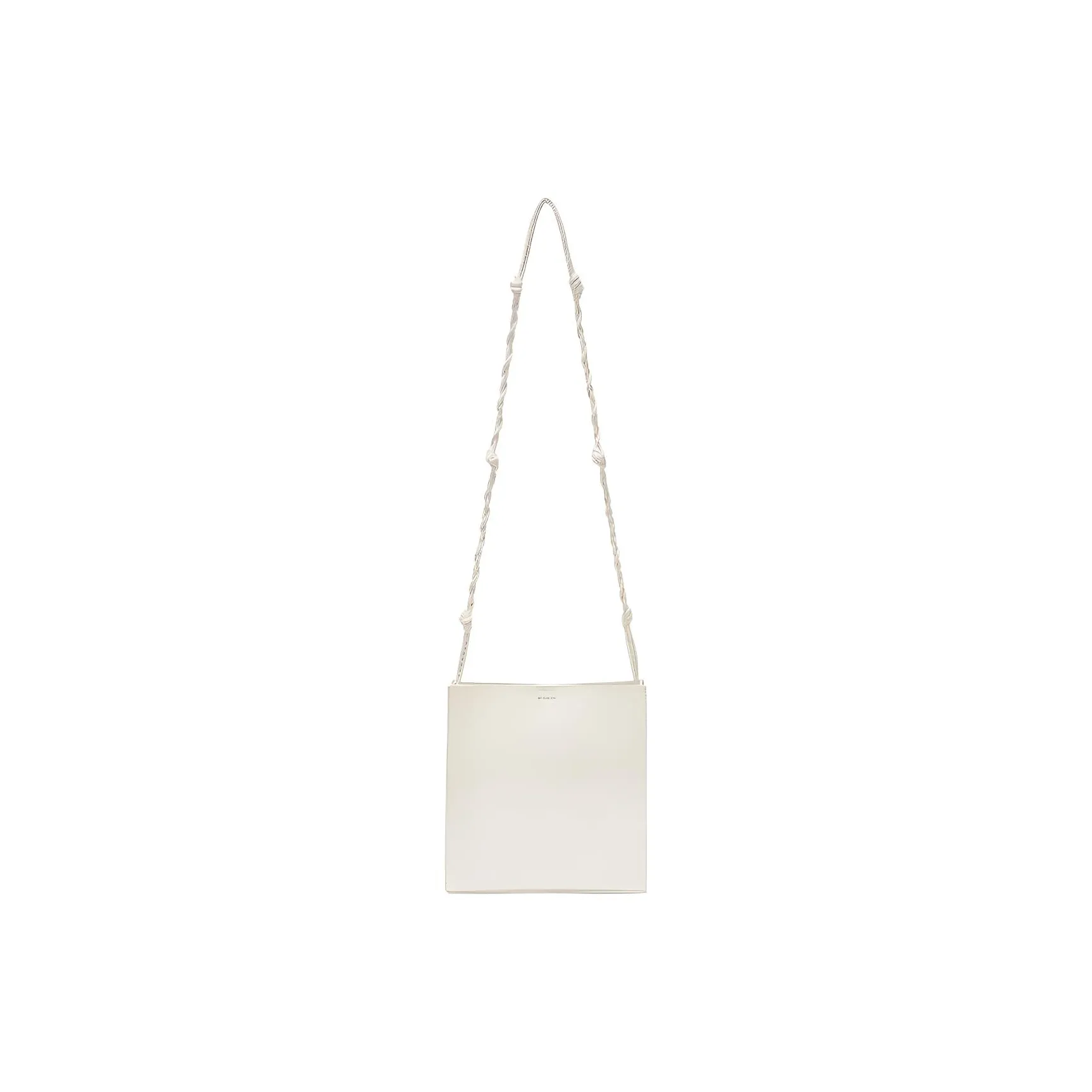 JIL SANDER Tangle Logo Embossed Medium Crossbody Bag