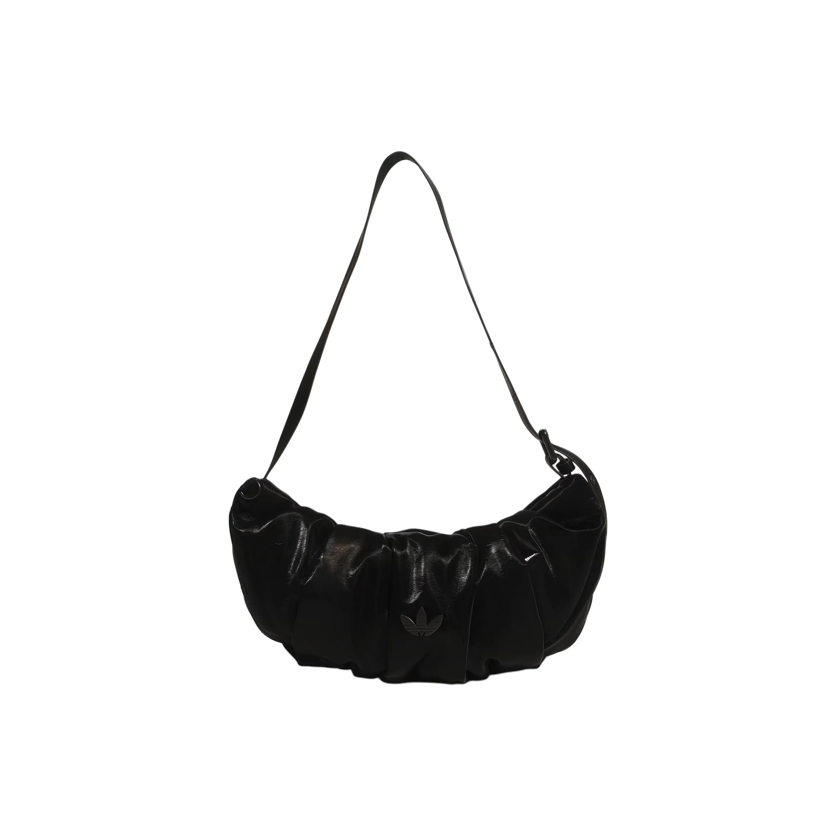 Adidas ПУ (полиуретан) Облачная сумка круассан сумка сумка через плечо маленькая женская черная