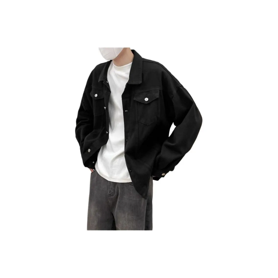 JIMI&JONS Черный Унисекс Джинсовые куртки