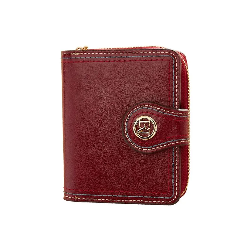 Old Man's Head Синтетическая кожа Кошелек Женские Черный Красный