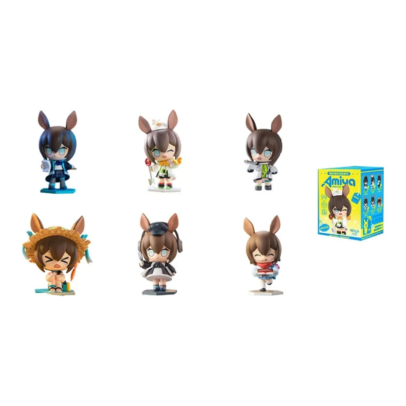 POP MART Аркнайтс Амия'S Wardrobe Коллекция Слепые коробки Один Mystery Коробка Целая коробка 6 шт