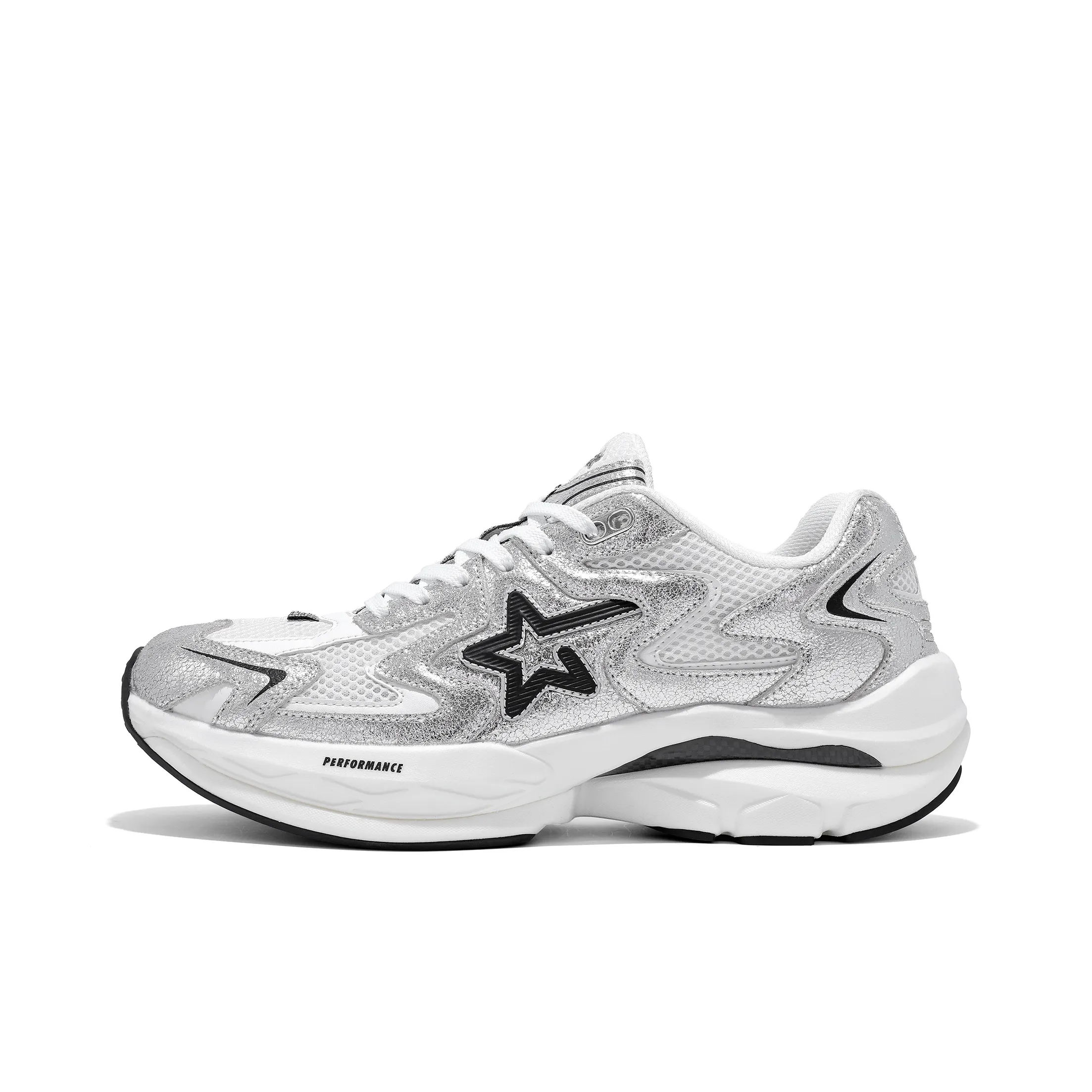 RIPSTAR Беговые кроссовки с низким верхом, серебристый самородок, унисекс