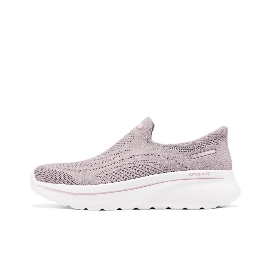 Skechers WOMEN'S GO WALK Дышащая и Легкая Повседневная Обувь Женская Розовая Белая