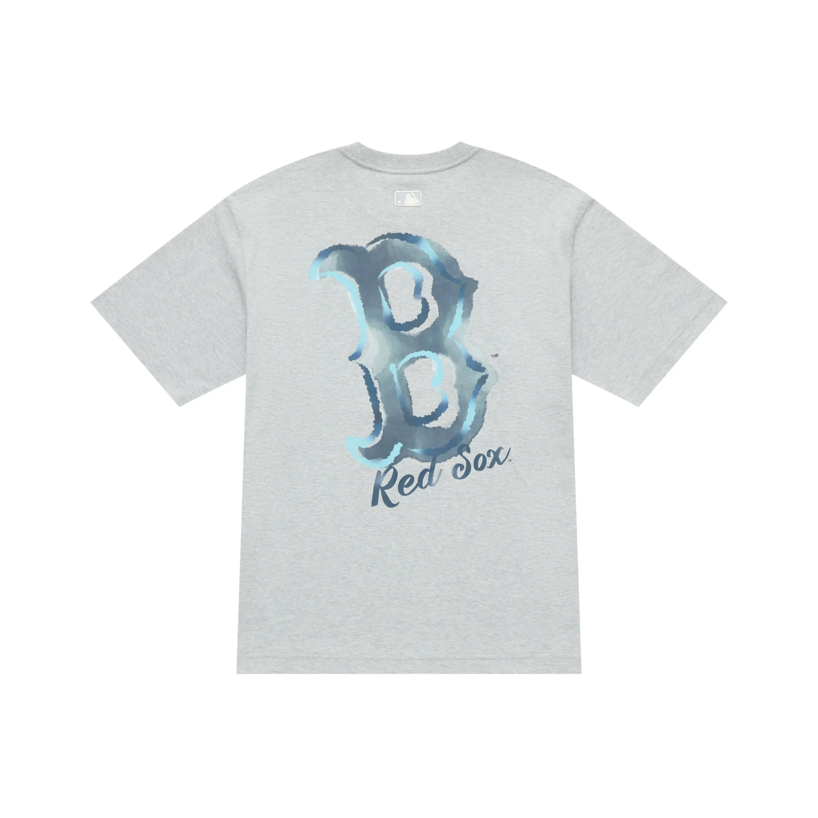 Mlb Base Logo Basic Collection Basic Boston Red Sox FW25 T-Shirt Унисекс Стандарт Фотиния Серый